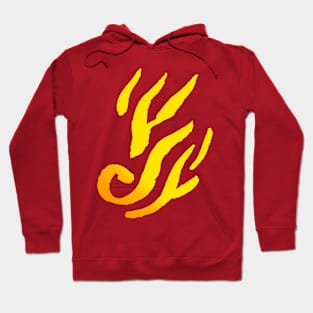 Fire Ornament - Minimal Tribal Style Hoodie